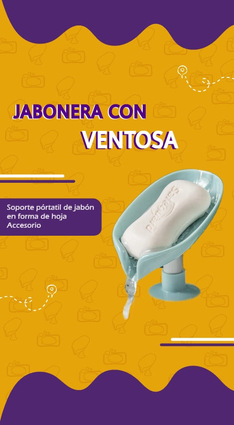 Jabonera con Ventosa 2x1